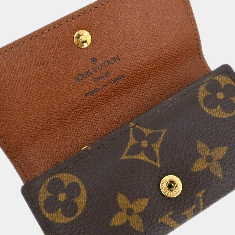 Pre Owned  Louis Vuitton Brown Monogram Coated Canvas Small 4 Key Case