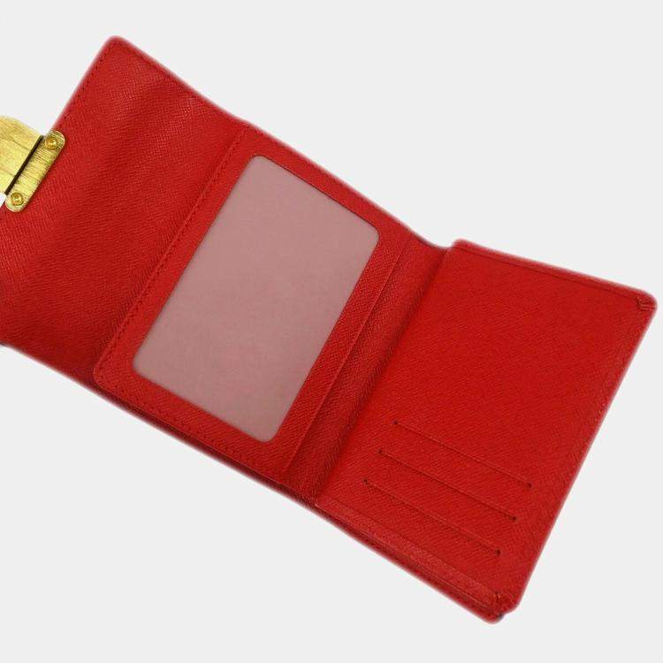 Pre Owned Louis Vuitton Brown Damier Ebene Canvas Portefeuille Wallet