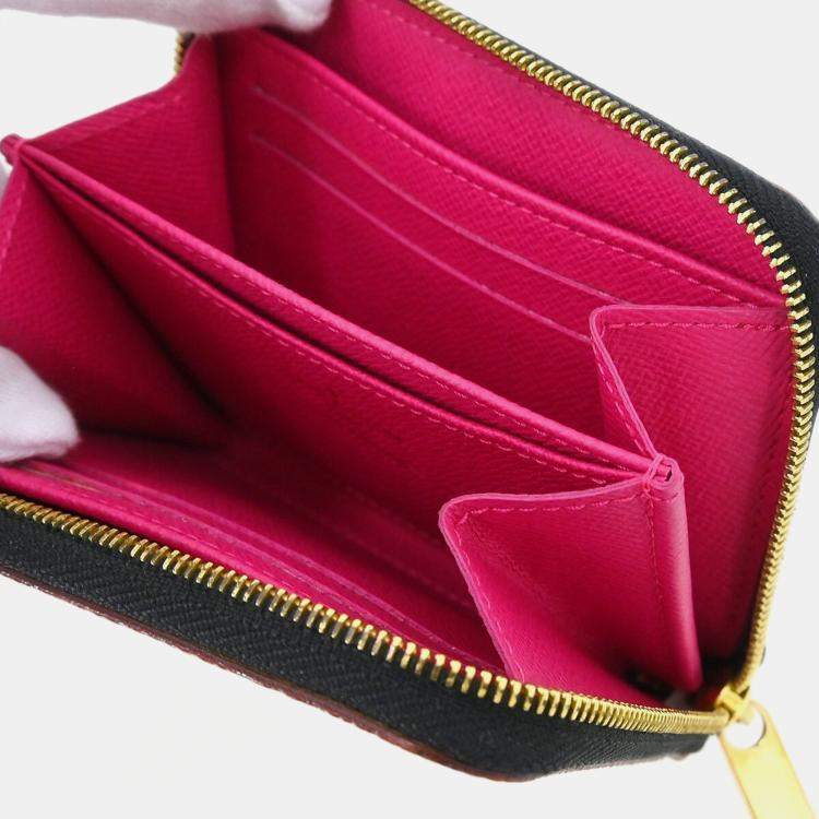 Pre Owned Louis Vuitton Black Multicolor Monogram Canvas Zippy Coin Purse Wallet