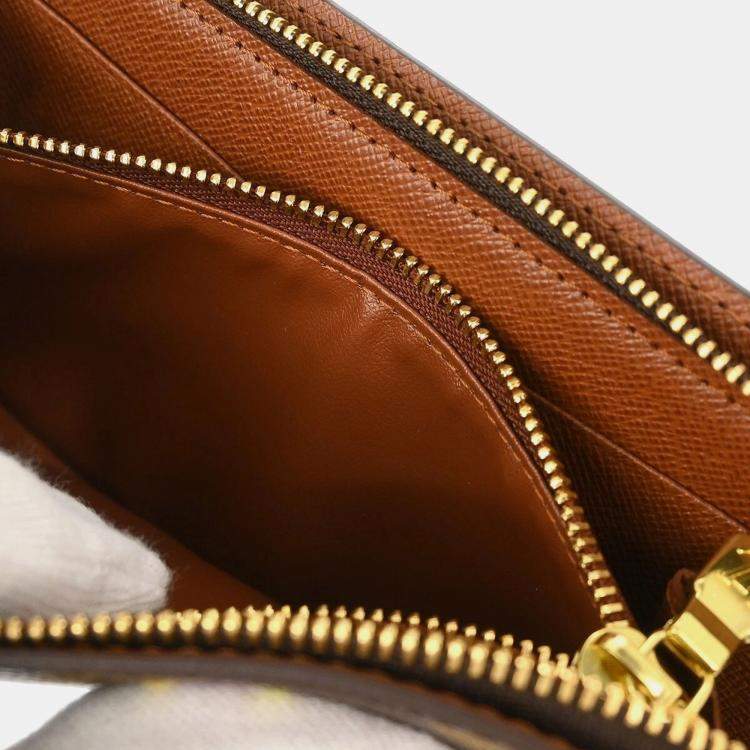 Pre Owned Louis Vuitton Brown Monogram Canvas Panda Zip Wallet