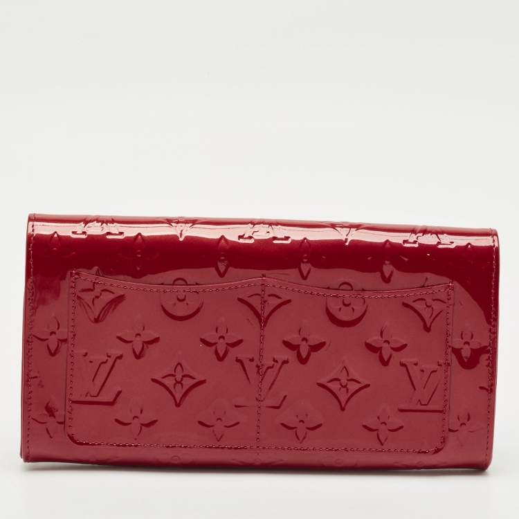Pre Owned Louis Vuitton Rouge Fauviste Monogram Vernis Rossmore MM Bag
