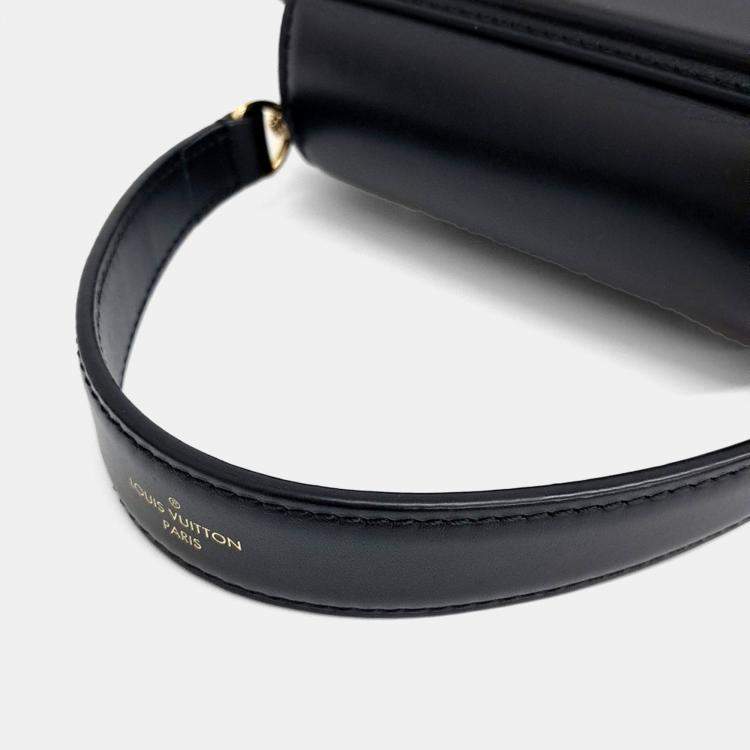 Pre Owned Louis Vuitton Black Leather S Lock XL bag