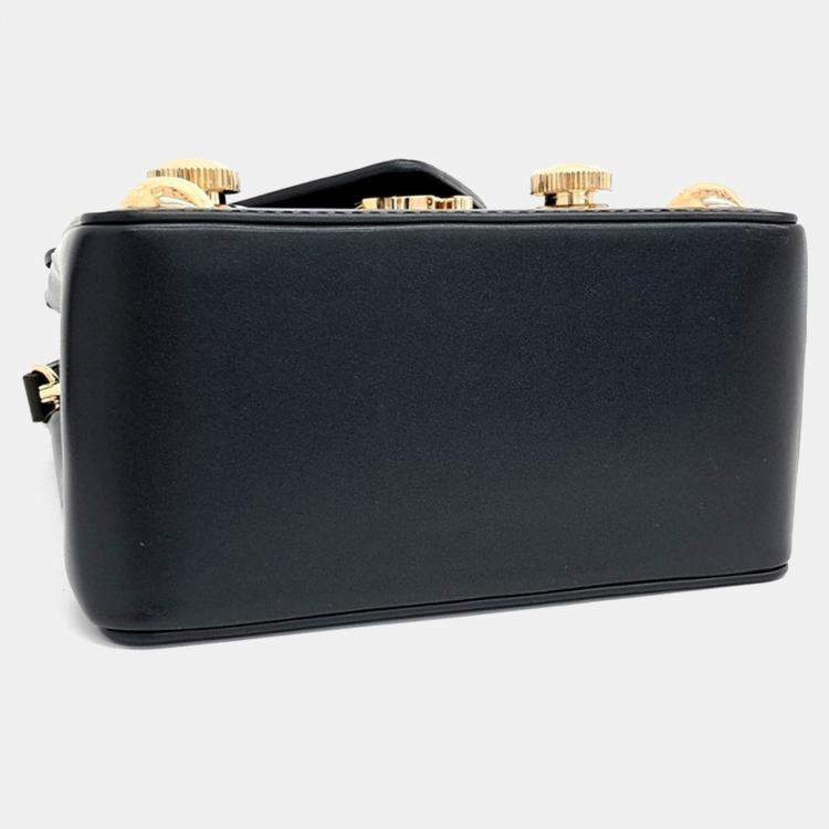 Pre Owned Louis Vuitton Black Leather S Lock XL bag