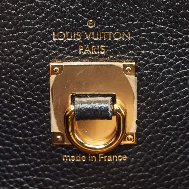 Pre Owned Louis Vuitton Black/Pink Leather City Steamer MM Bag