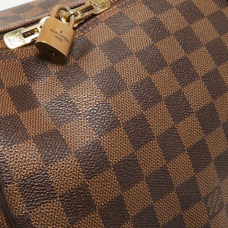Pre Owned Louis Vuitton Damier Ebene Canvas Keepall Bandouliere 55 Bag