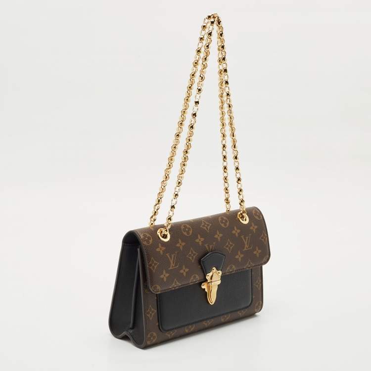 Pre Owned Louis Vuitton Black Monogram Canvas Victoire Bag