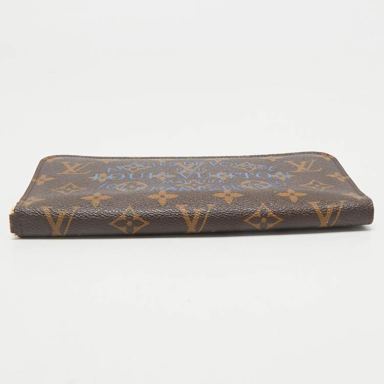Pre Owned Louis Vuitton Grand Blue Monogram Canvas Articles de Voyage Ikat Insolite Wallet