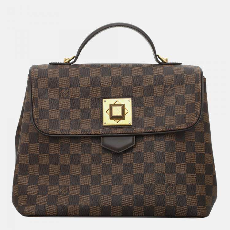 Pre Owned Louis Vuitton Damier Ebene Bergamo Bag