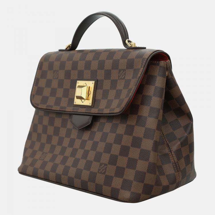 Pre Owned Louis Vuitton Damier Ebene Bergamo Bag