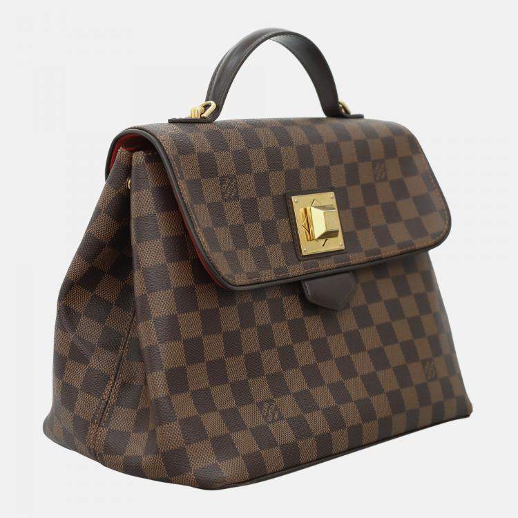 Pre Owned Louis Vuitton Damier Ebene Bergamo Bag