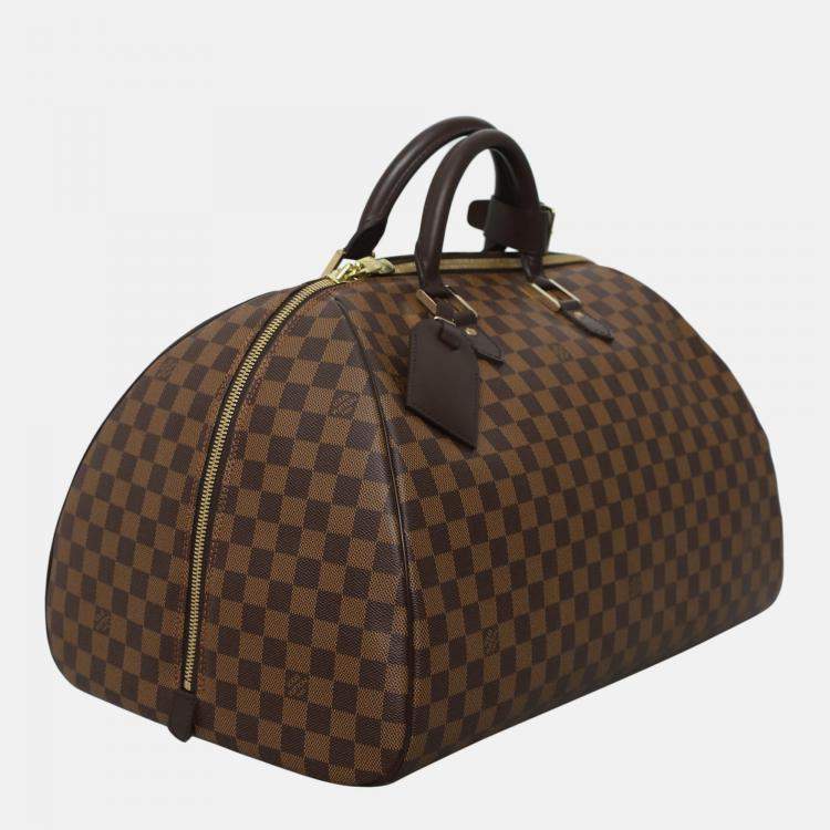 Pre Owned Louis Vuitton Brown Damier Ebene Rivera GM Bag