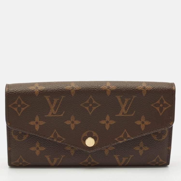 Pre Owned Louis Vuitton Monogram Canvas Sarah Wallet