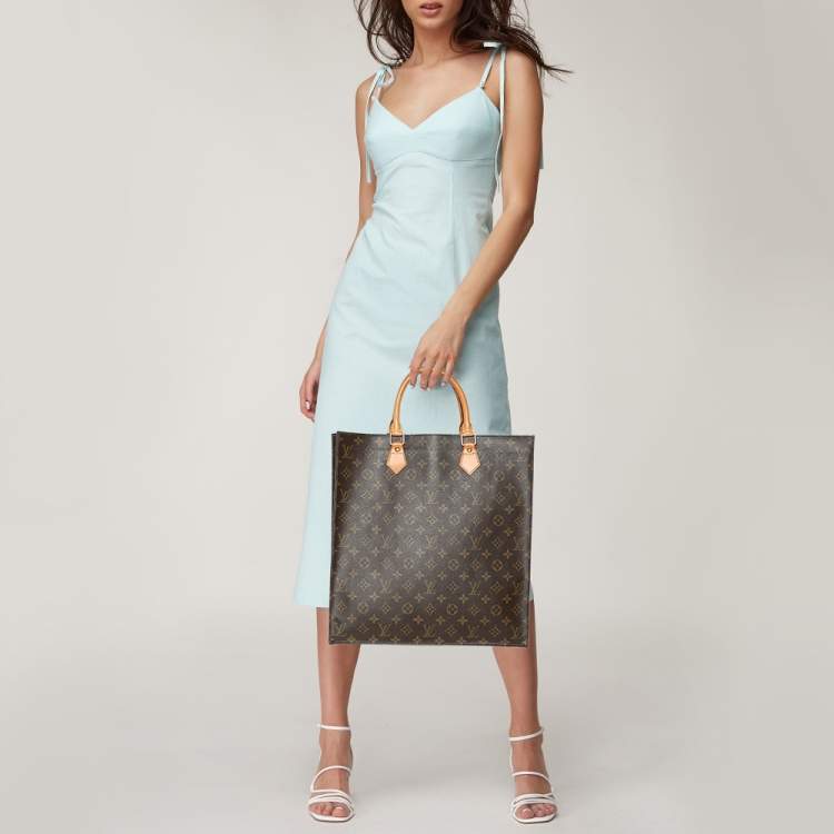 Pre Owned Louis Vuitton Monogram Canvas Sac Plat Bag