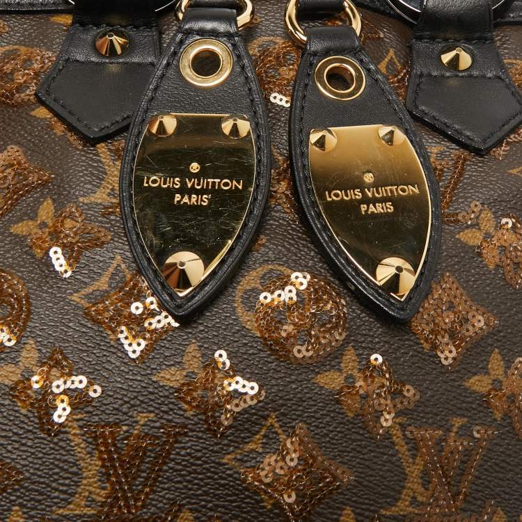 Pre Owned Louis Vuitton Black Monogram Canvas Limited Edition Eclipse Alma Bag