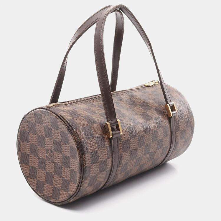Pre Owned Louis Vuitton Brown Damier Ebene Canvas Papillon 36 Handbag