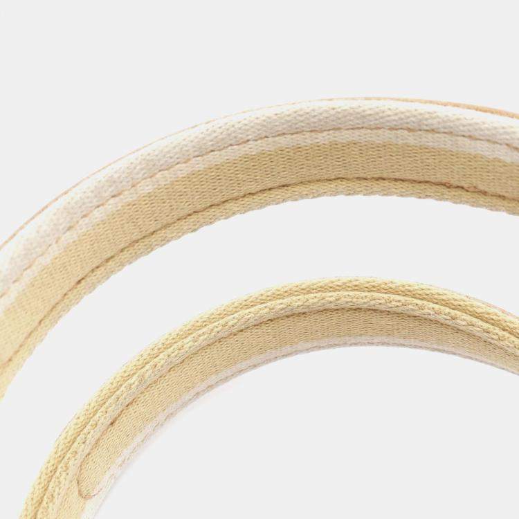 Pre Owned Louis Vuitton Beige Canvas Mini Monogram Sac Catherine Handbag