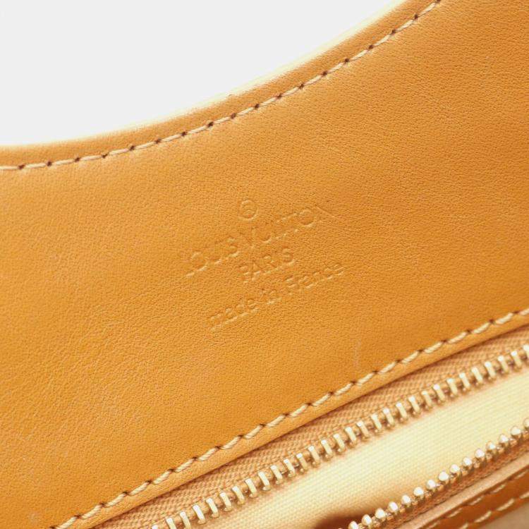 Pre Owned Louis Vuitton Beige Canvas Mini Monogram Sac Catherine Handbag