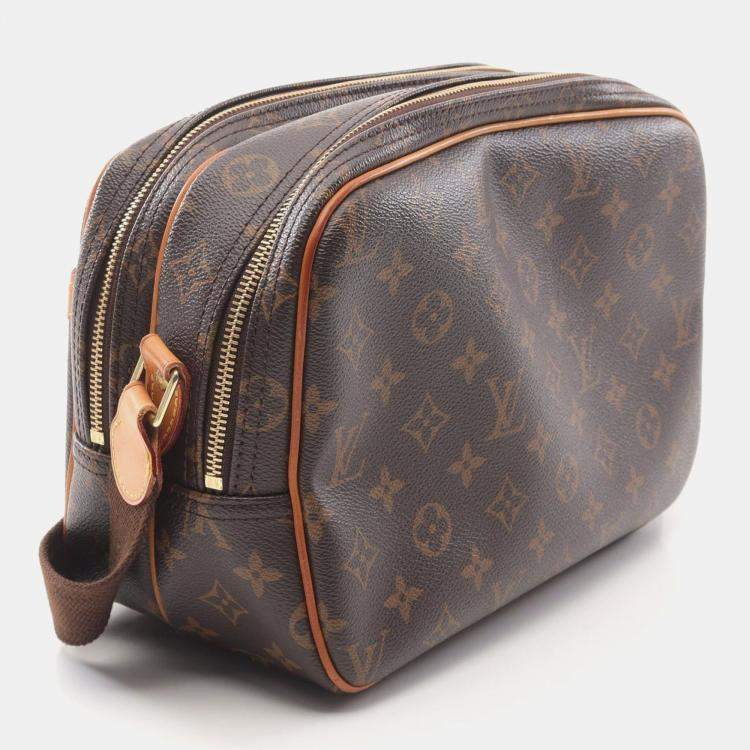 Pre Owned Louis Vuitton Brown Monogram Canvas Reporter PM Shoulder Bag