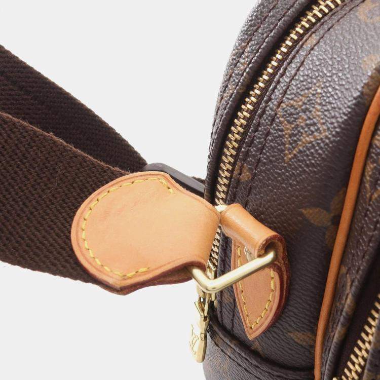 Pre Owned Louis Vuitton Brown Monogram Canvas Reporter PM Shoulder Bag
