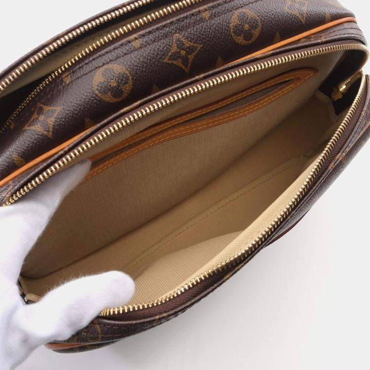 Pre Owned Louis Vuitton Brown Monogram Canvas Reporter PM Shoulder Bag
