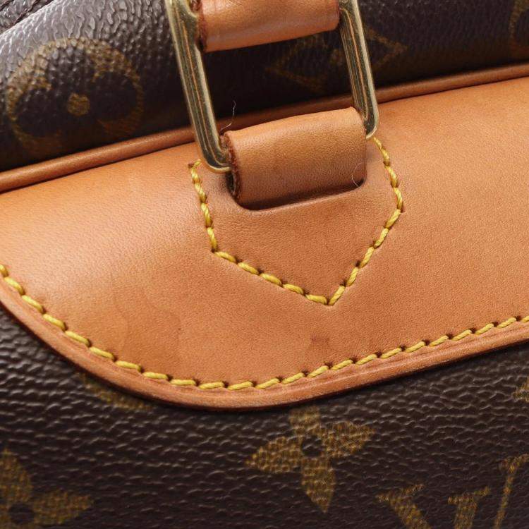 Pre Owned Louis Vuitton Brown Monogram Canvas Deauville Bowling Vanity Handbag