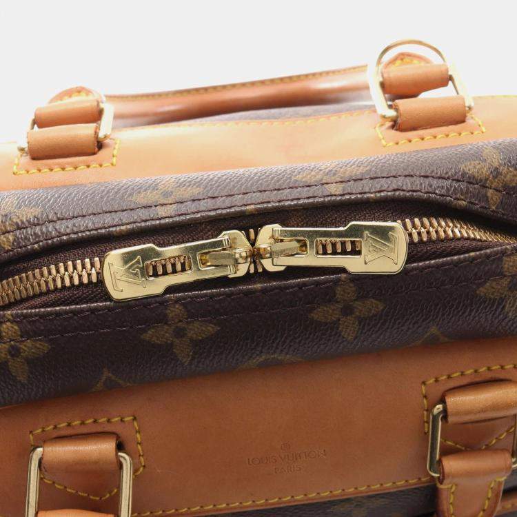 Pre Owned Louis Vuitton Brown Monogram Canvas Deauville Bowling Vanity Handbag