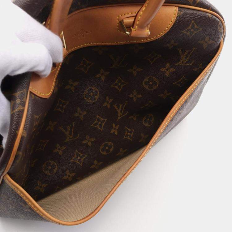 Pre Owned Louis Vuitton Brown Monogram Canvas Deauville Bowling Vanity Handbag