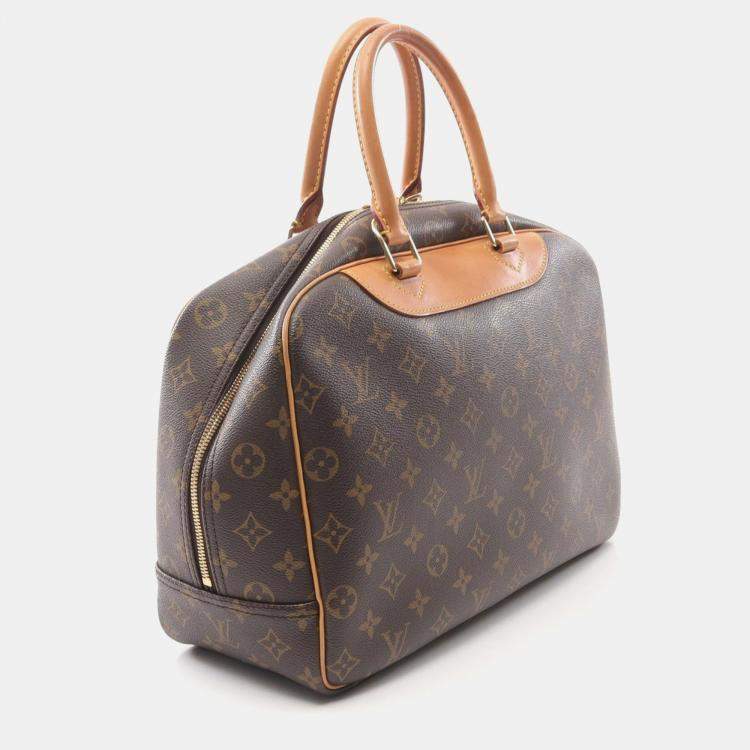 Pre Owned Louis Vuitton Brown Monogram Canvas Deauville Bowling Vanity Handbag