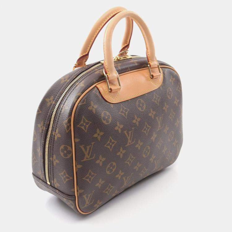 Pre Owned Louis Vuitton Trouville Brown Monogram Canvas Handbag