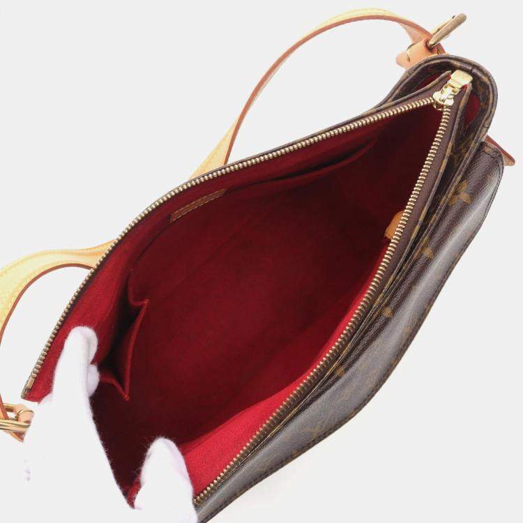 Pre Owned Louis Vuitton Viva Cite GM Brown Monogram Canvas Shoulder Bag