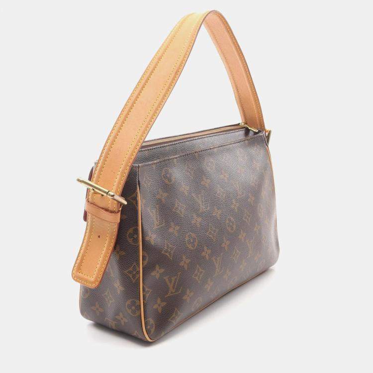 Pre Owned Louis Vuitton Viva Cite GM Brown Monogram Canvas Shoulder Bag