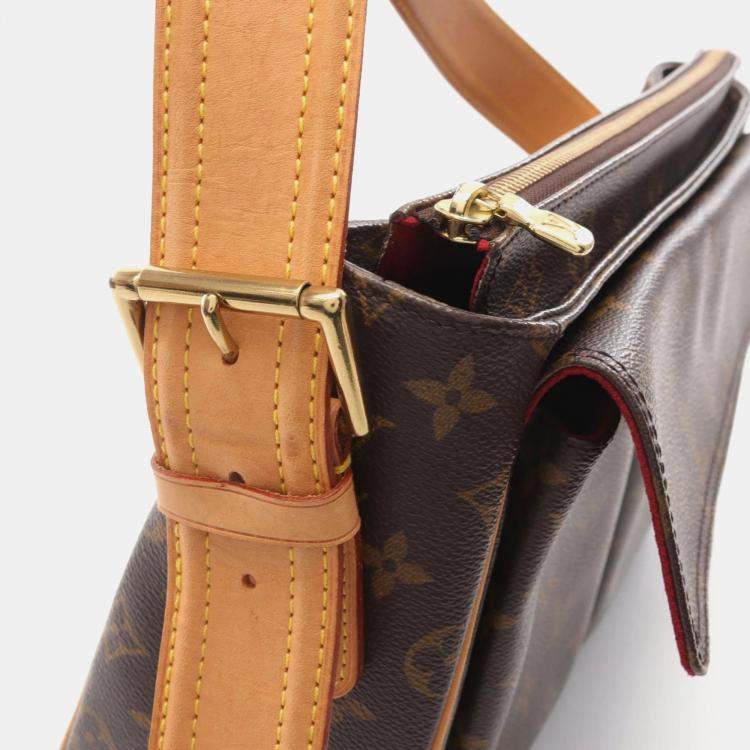 Pre Owned Louis Vuitton Viva Cite GM Brown Monogram Canvas Shoulder Bag