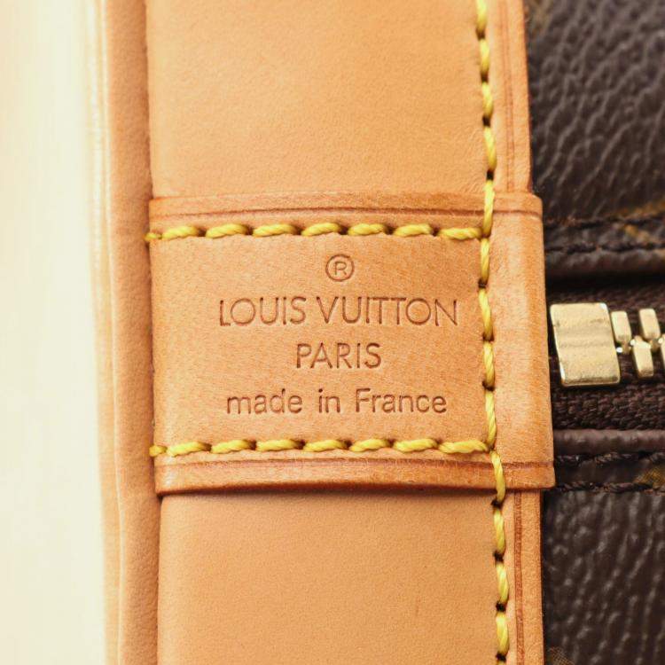 Pre Owned Louis Vuitton Alma PM Brown Monogram Canvas Shoulder Bag