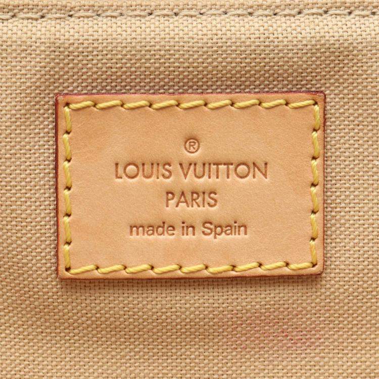 Pre Owned Louis Vuitton Siracusa MM White Damier Azur Shoulder Bag 