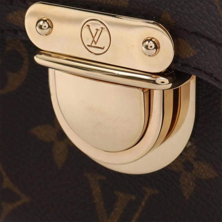 Pre Owned  Louis Vuitton Manhattan PM Brown Monogram Canvas Handbag