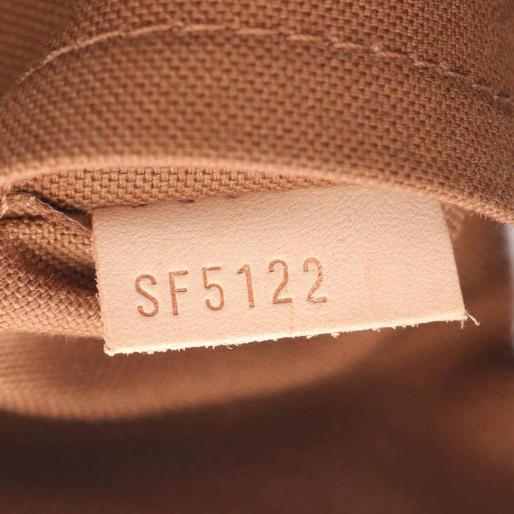 Pre Owned Louis Vuitton Odeon Pm Shoulder Crossbody Bag Monogram Leather Brown