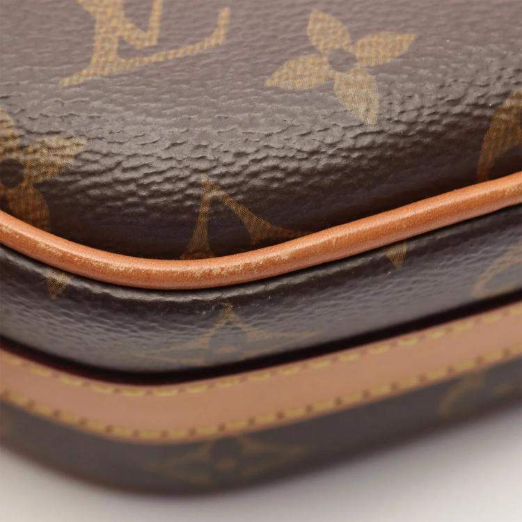Pre Owned Louis Vuitton Boite Chapeau Souple PM Brown Monogram Canvas Shoulder Bag