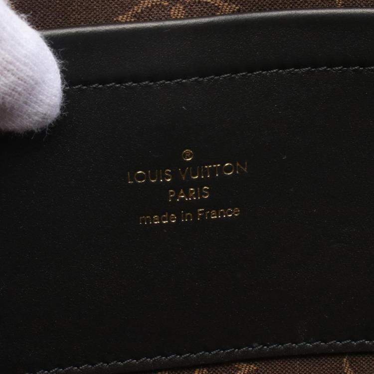 Pre Owned Louis Vuitton Utility Black Leather Crossbody Bag