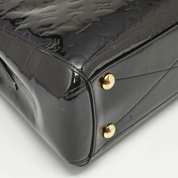Pre Owned Louis Vuitton Black Magnetique Monogram Vernis Montaigne BB Bag
