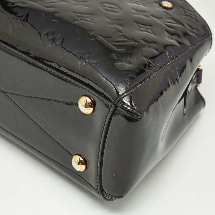 Pre Owned Louis Vuitton Black Magnetique Monogram Vernis Montaigne BB Bag