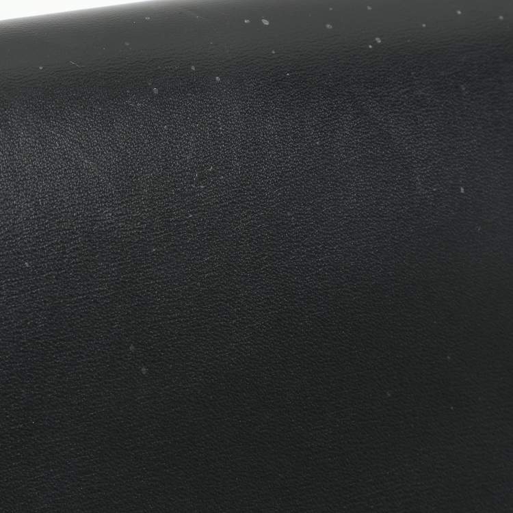 Pre Owned Louis Vuitton Black Leather Chain Louise GM Bag