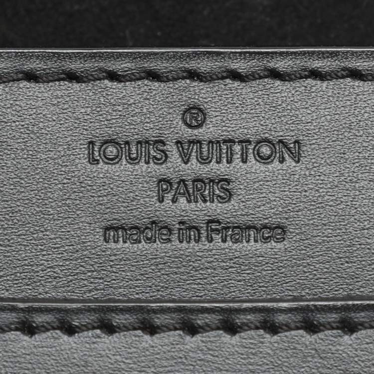 Pre Owned Louis Vuitton Black Leather Chain Louise GM Bag