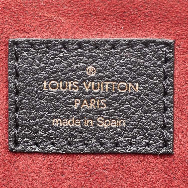 Pre Owned Louis Vuitton Black Monogram Empreinte Leather Petit Palais Bag