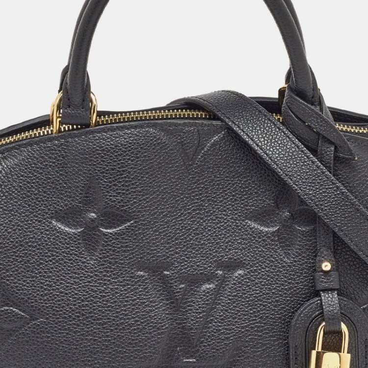 Pre Owned Louis Vuitton Black Monogram Empreinte Leather Petit Palais Bag