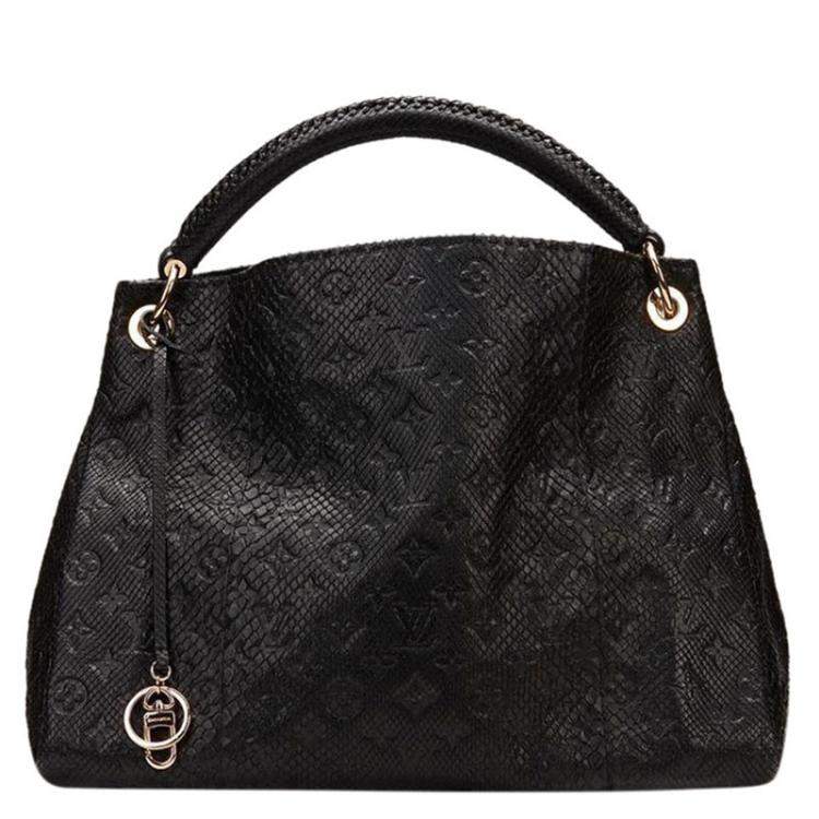 Louis Vuitton, Bags, Louis Vuitton Exotic Noir Python Snake Skin