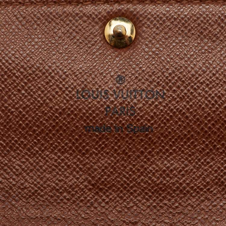 Pre Owned Louis Vuitton Monogram Canvas Sarah Long Wallet