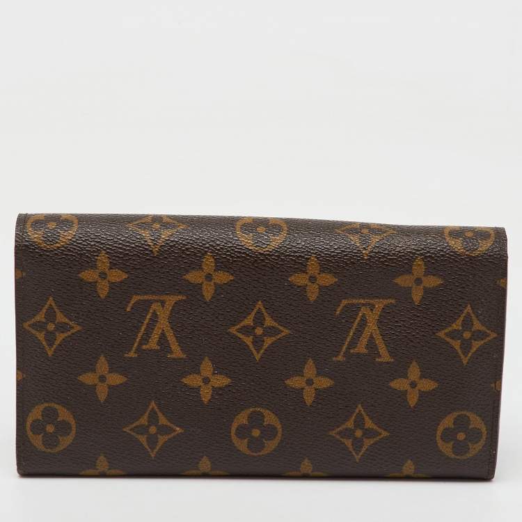 Pre Owned Louis Vuitton Monogram Canvas Sarah Long Wallet