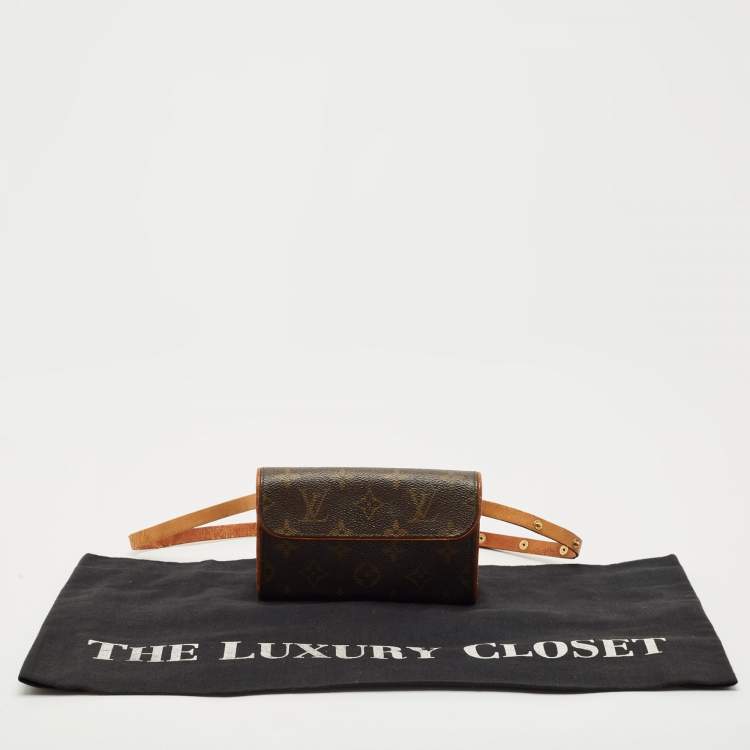 Pre Owned Louis Vuitton Monogram Canvas Pochette Florentine Belt Bag