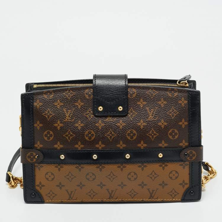 Pre Owned Louis Vuitton Monogram Reverse Canvas Trunk Clutch Bag