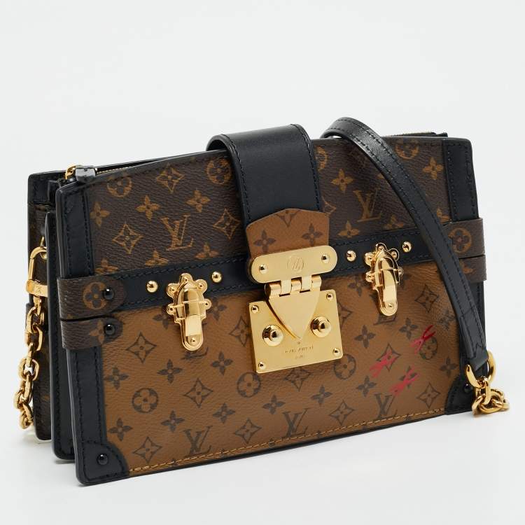 Pre Owned Louis Vuitton Monogram Reverse Canvas Trunk Clutch Bag
